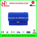 Silicone bag for ladies, with fashionable chain